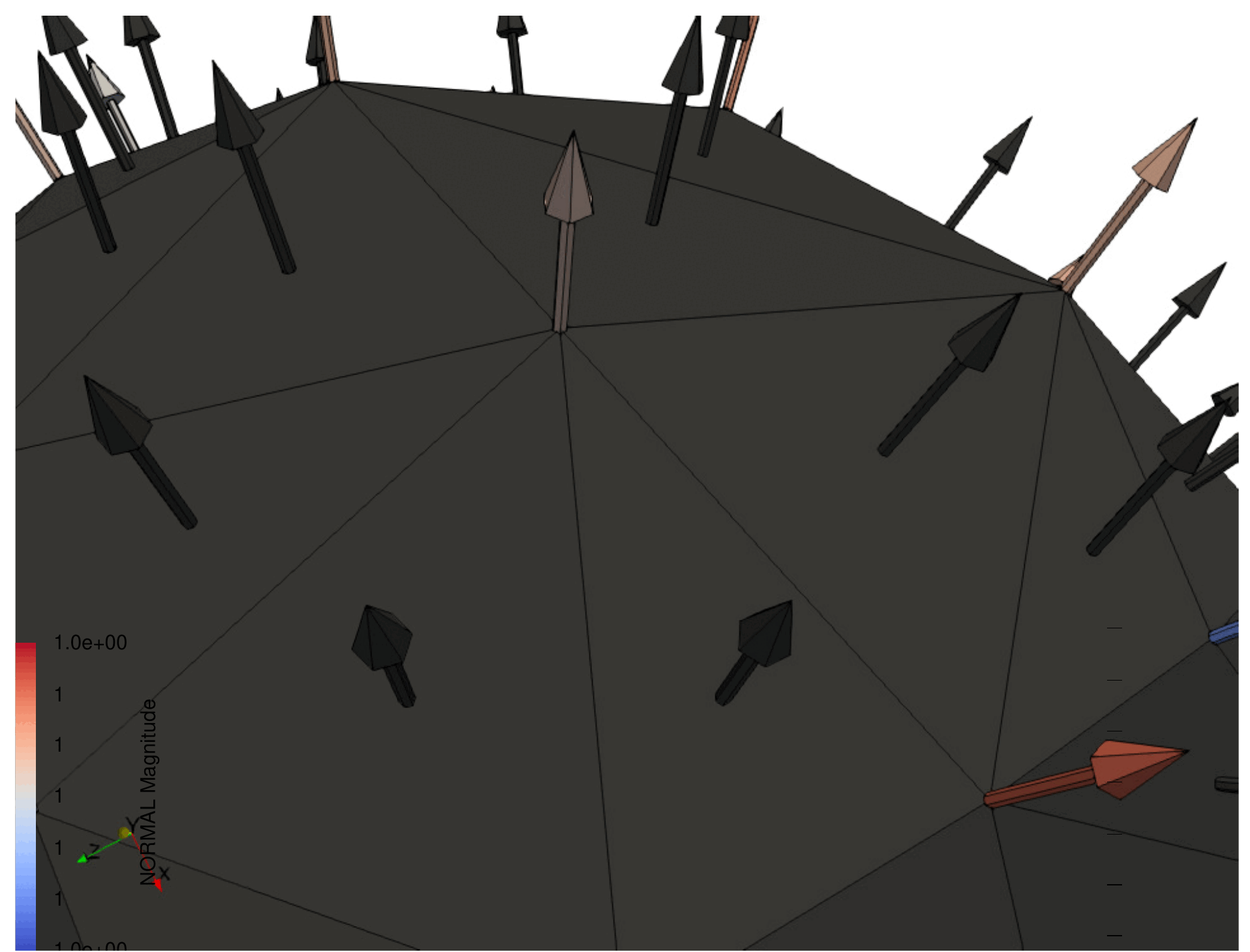 Normal average for a 3D geometry